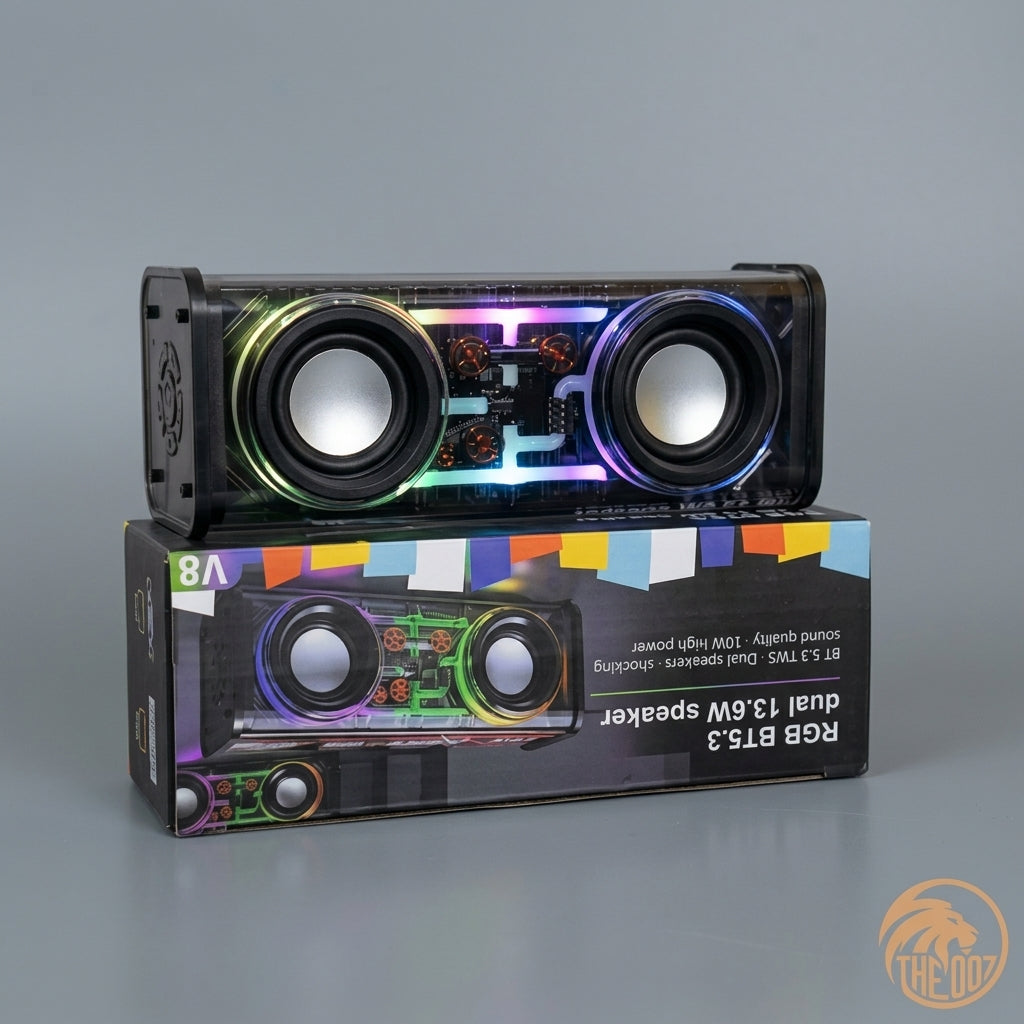 🎵 Light Up Your Music with RGB Bluetooth Speaker! 🌈🔊